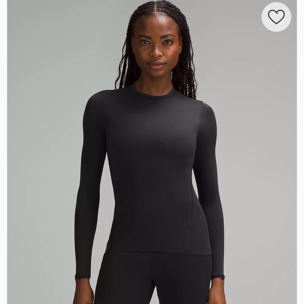 Lululemon Wundermost Ultra-Soft Nulu Crewneck Long-Sleeve Shirt size small